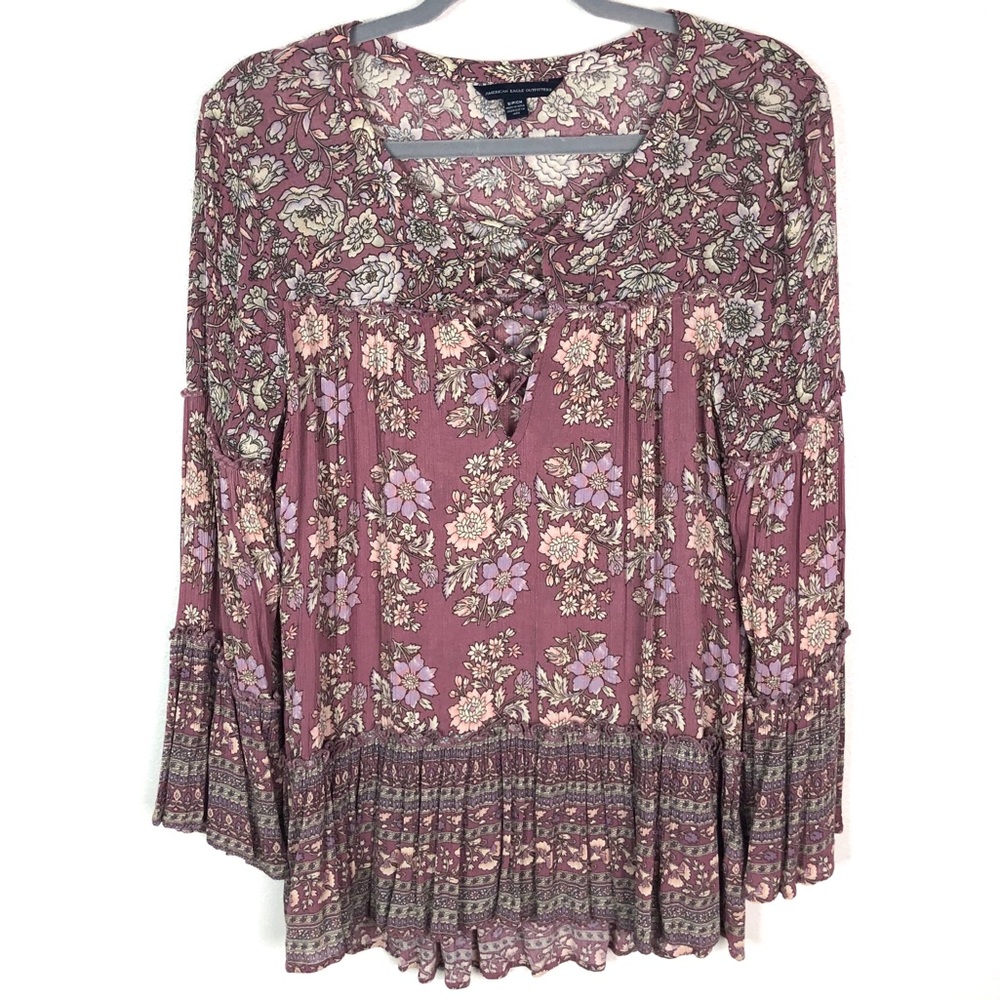 American Eagle Outfitters Flowy Boho Long Sleeve